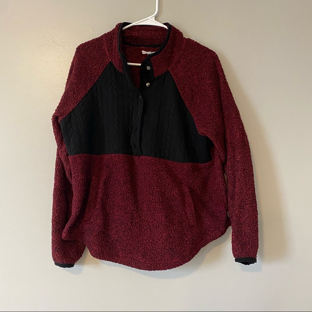 Faux fur sweater